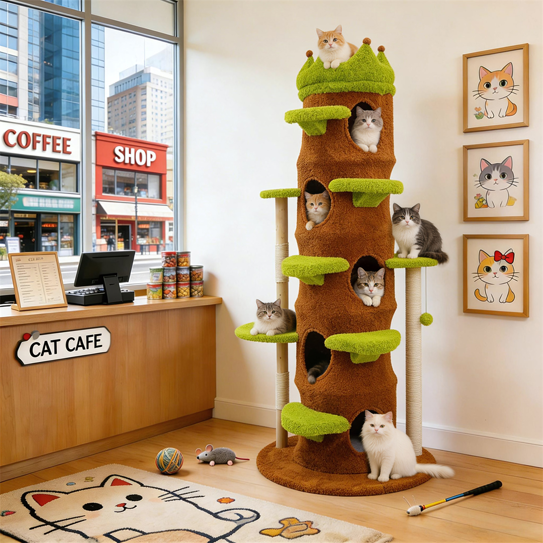 İç Mekan Kedi Oyun Merkezi Kul - Cat Scratching Post Sisal Tree Tower incelemesi ve fiyatı