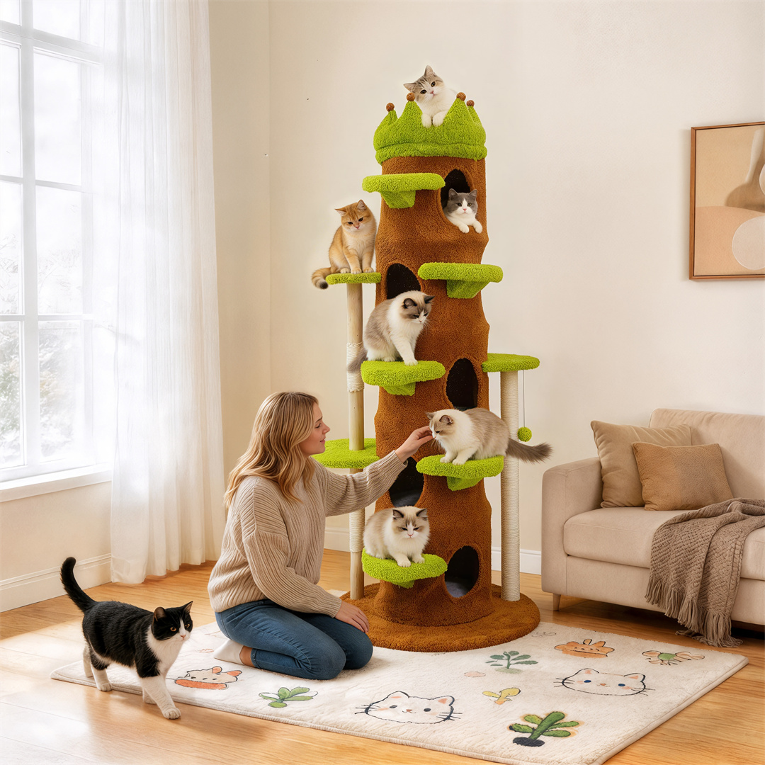 İç Mekan Kedi Oyun Merkezi Kul - Cat Scratching Post Sisal Tree Tower incelemesi ve fiyatı