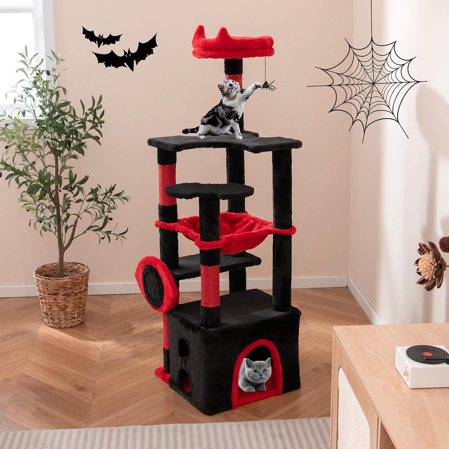 Gotik Kedi Tırmalama Ağacı, Si - Cat Scratching Post Sisal Tree Tower incelemesi ve fiyatı