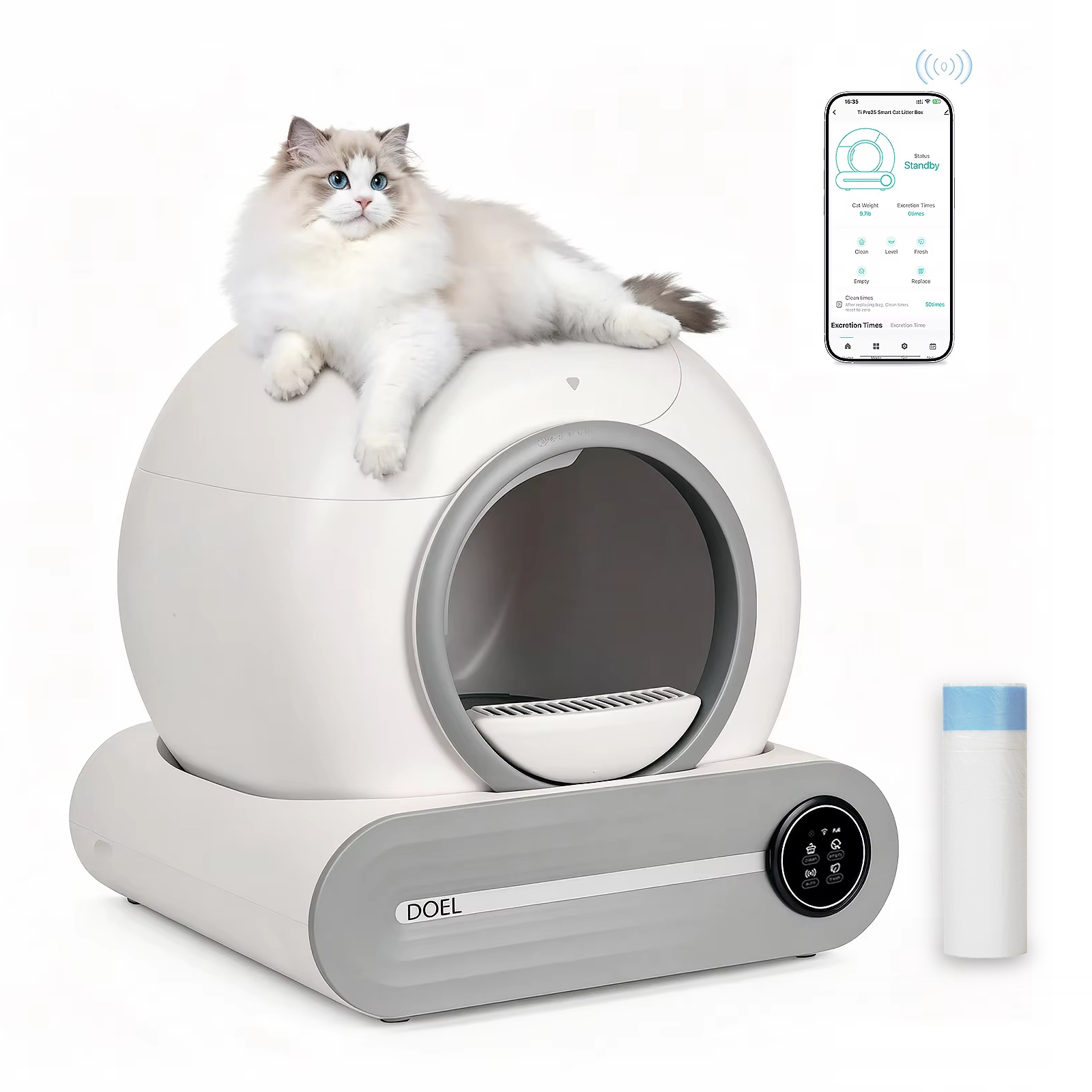 DOEL 2026 Yükseltilmiş Otomati - Smart Cat Litter Box Wifi App Control incelemesi ve fiyatı