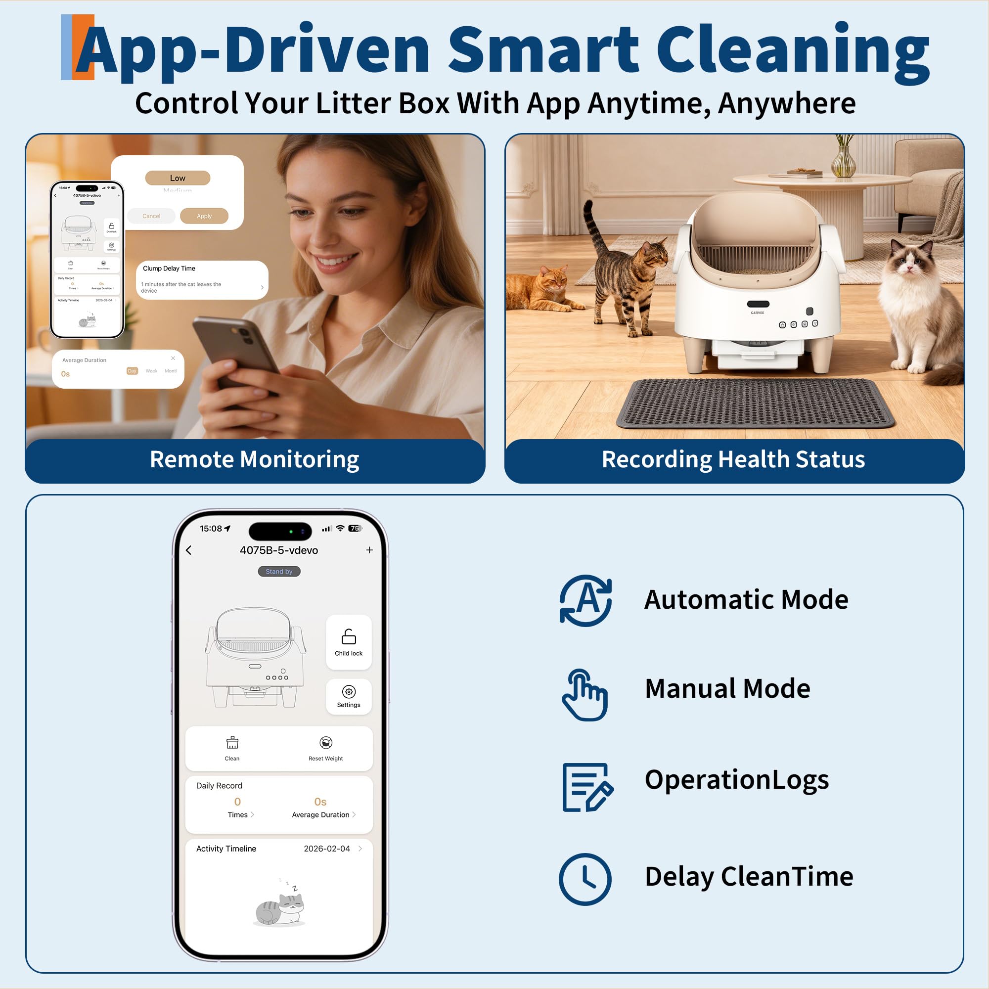 Açık Üst Tasarımlı, Kendini Te - Self Cleaning Cat Litter Box Automatic incelemesi ve fiyatı