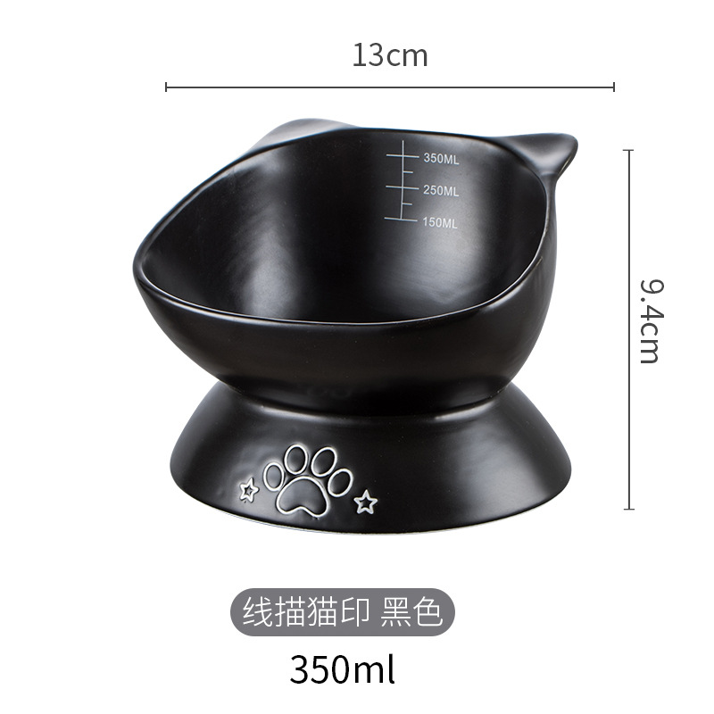 Yükseltilmiş, Eğimli Seramik K - Elevated Ceramic Cat Bowls Tilted Food incelemesi ve fiyatı