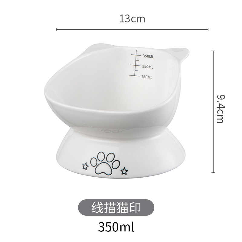 Yükseltilmiş, Eğimli Seramik K - Elevated Ceramic Cat Bowls Tilted Food incelemesi ve fiyatı