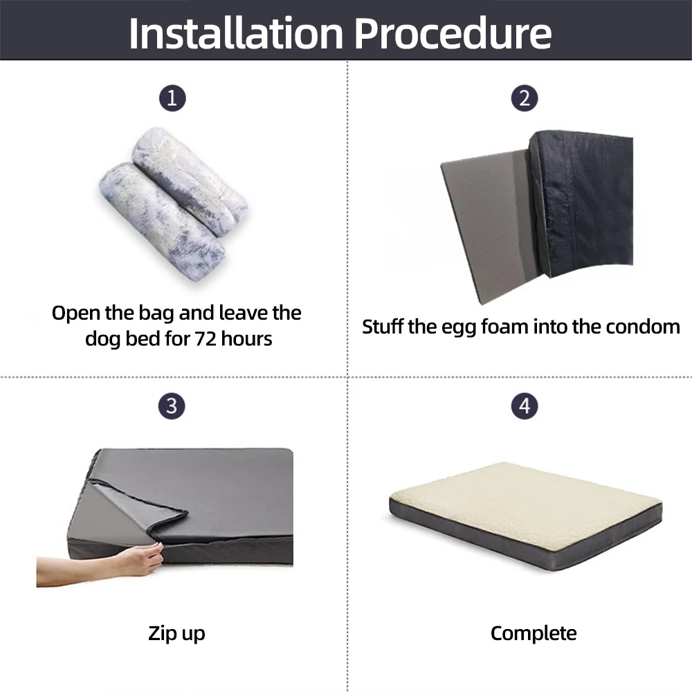 Üretici Toptan Yıkanabilir Yum - Orthopedic Memory Foam Dog Bed Washable incelemesi ve fiyatı