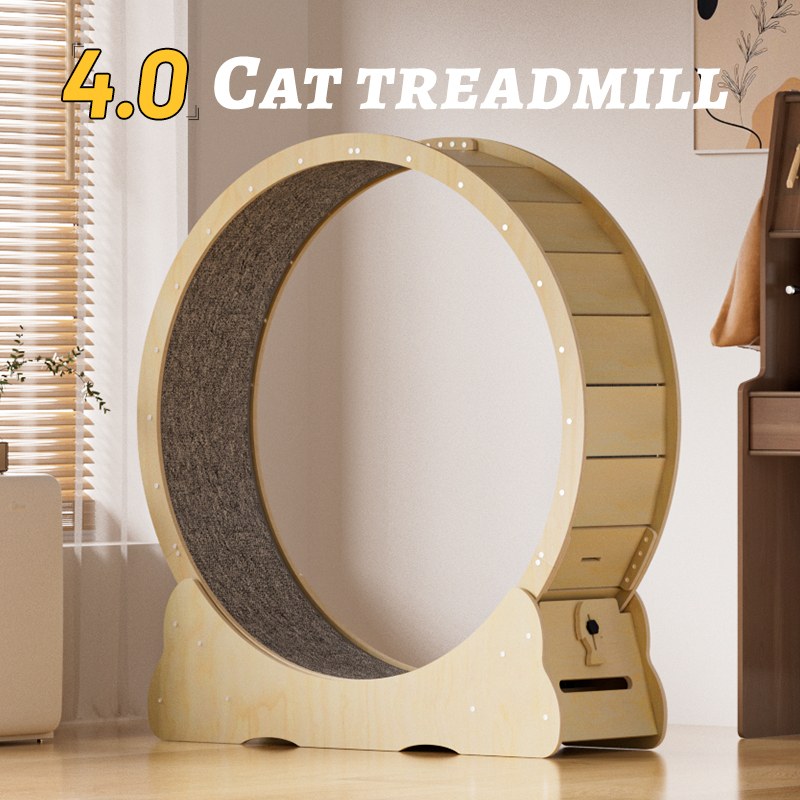 2025 Model Sağlam Ahşap Kedi T - Cat Running Wheel Exercise Treadmill incelemesi ve fiyatı