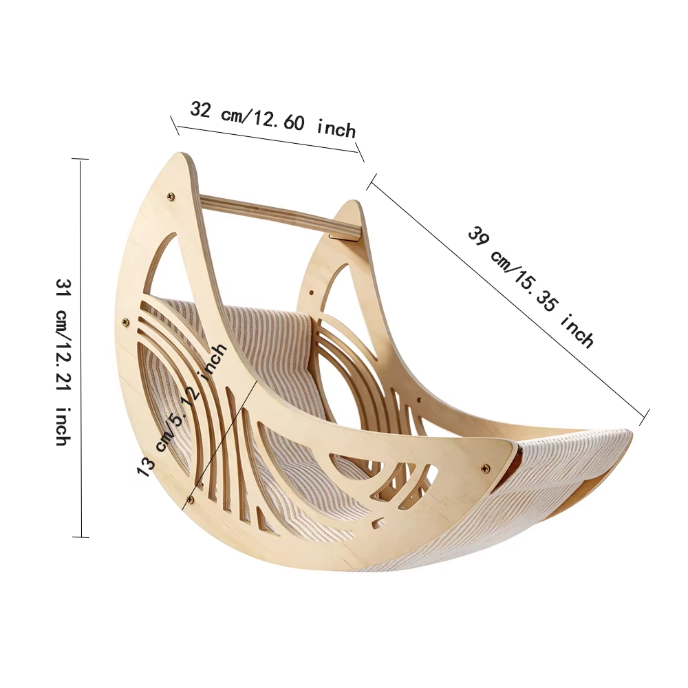 Kedi Duvar Mobilyası Hamak Tır - Cat Wall Climbing Shelves Hammock Wooden incelemesi ve fiyatı