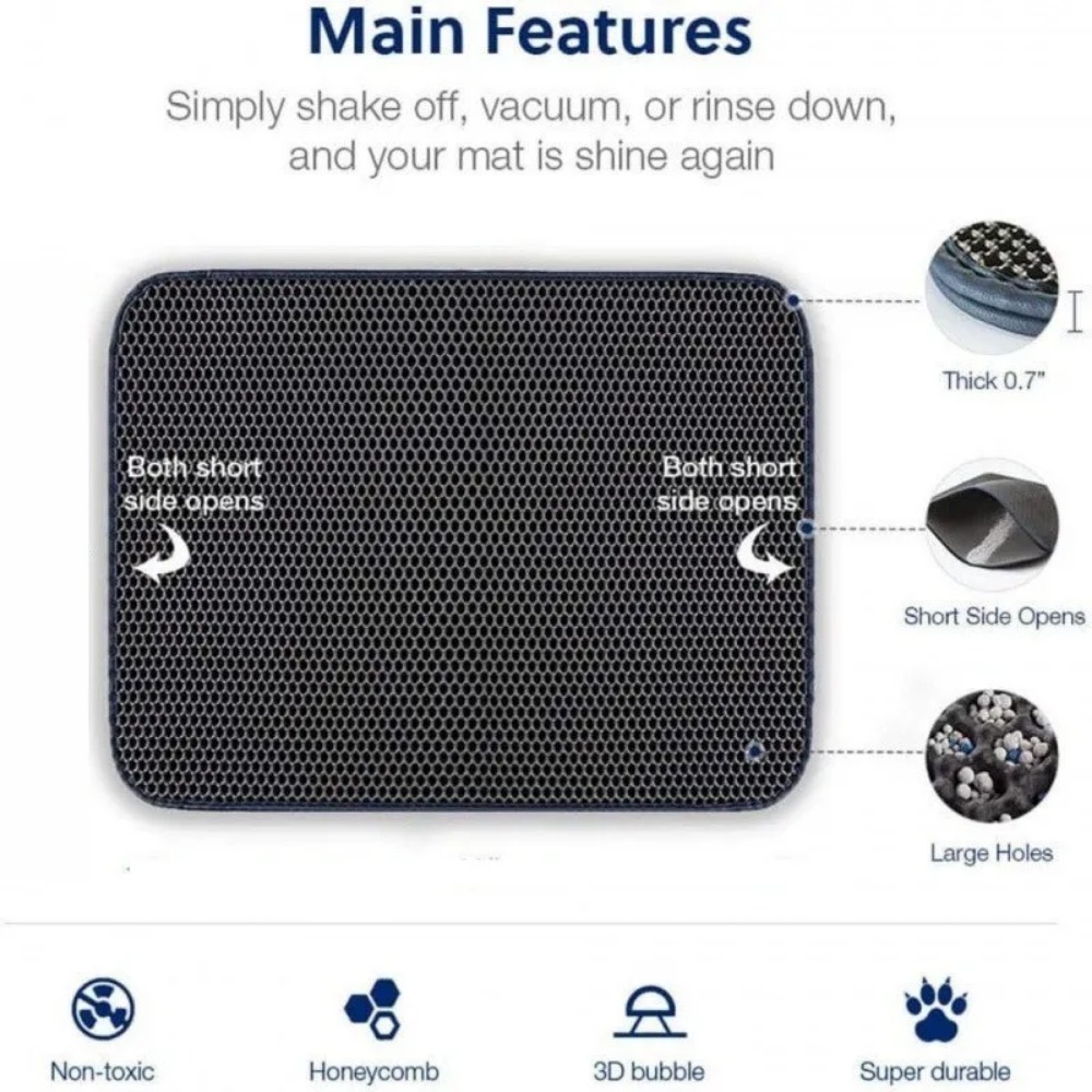 Çift Katmanlı Kedi Tuvaleti Ma - Cat Litter Mat Double Layer Waterproof incelemesi ve fiyatı