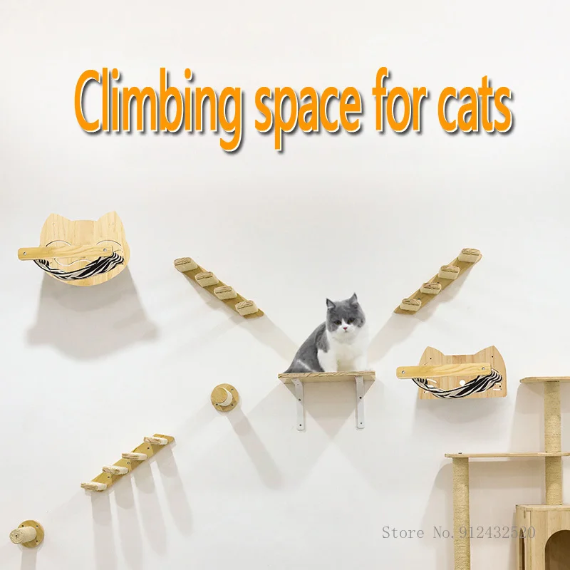 Duvara Monte Kedi Hamak Yatağı - Cat Wall Climbing Shelves Hammock Wooden incelemesi ve fiyatı