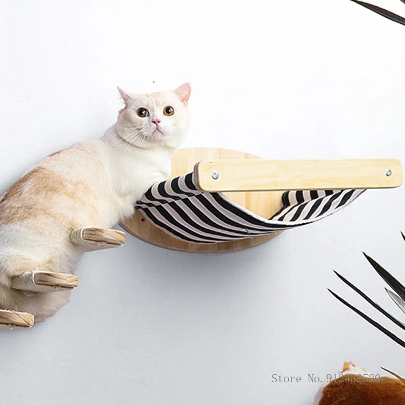 Duvara Monte Kedi Hamak Yatağı - Cat Wall Climbing Shelves Hammock Wooden incelemesi ve fiyatı