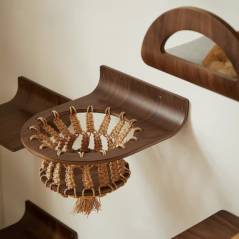 Duvara Monte Edilen Uzay Kapsü - Cat Wall Climbing Shelves Hammock Wooden incelemesi ve fiyatı