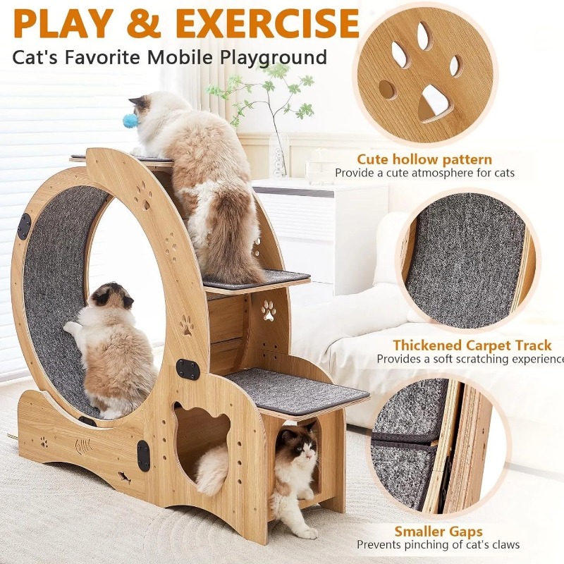 Yüksek Kaliteli İnteraktif Evc - Cat Running Wheel Exercise Treadmill incelemesi ve fiyatı
