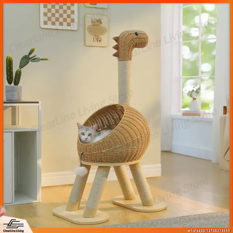 Dinozor Kedi Ağacı Kulesi, Sis - Cat Scratching Post Sisal Tree Tower incelemesi ve fiyatı