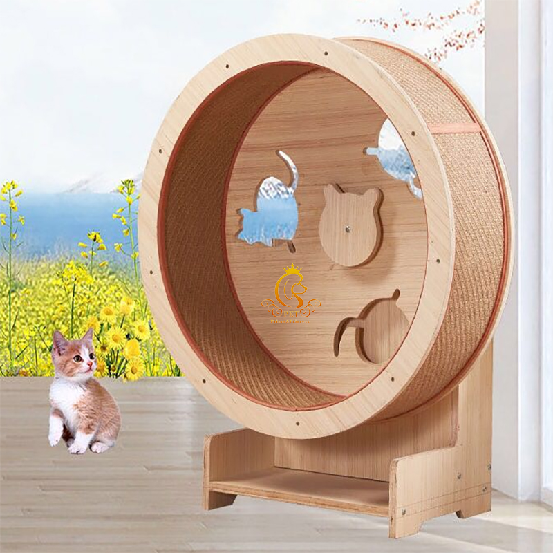 EUR PET Ahşap Çerçeveli Çok Ka - Cat Running Wheel Exercise Treadmill incelemesi ve fiyatı
