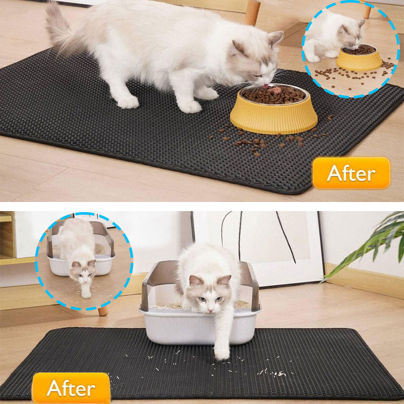 Pet kedi kumu matı su geçirmez - Cat Litter Mat Double Layer Waterproof incelemesi ve fiyatı