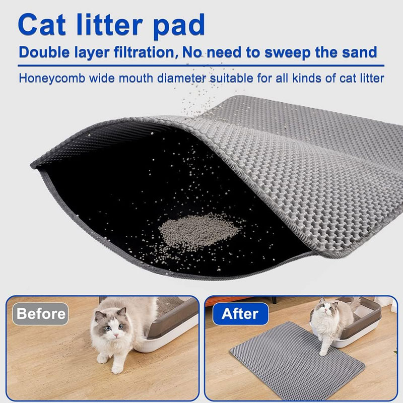 Pet kedi kumu matı su geçirmez - Cat Litter Mat Double Layer Waterproof incelemesi ve fiyatı