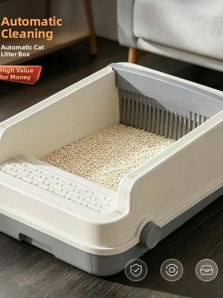 Büyük Boy, Yarı Otomatik, Deri - Self Cleaning Cat Litter Box Automatic incelemesi ve fiyatı