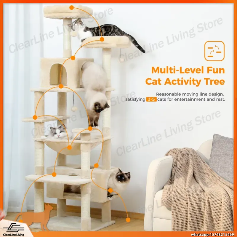 İç Mekan Kedileri için Sisal T - Cat Scratching Post Sisal Tree Tower incelemesi ve fiyatı